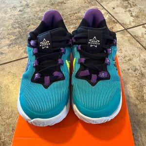 Nike Star Runner 4 SE Baby/Toddler Shoes in the Teal Nebula/Purple Cosmos 10C